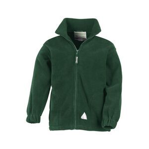 Result Childrens Girls Full Zip Active Anti Pilling Fleece Jacket / Forest Green